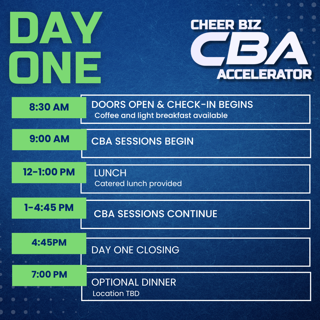 Cba Next CBA Event Schedules - Next Generation Gym Owners
